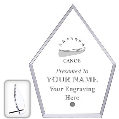 6" ECONOMY DIAMOND CLEAR ACRYL