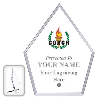 6" ECONOMY DIAMOND CLEAR ACRYL