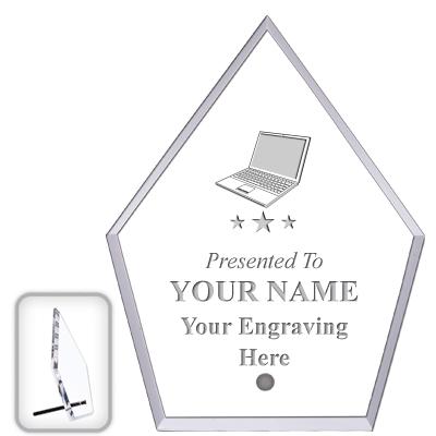 6" ECONOMY DIAMOND CLEAR ACRYL