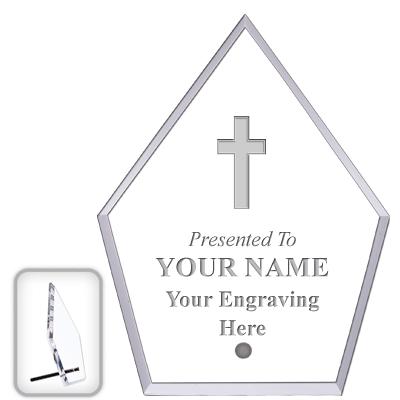 6" ECONOMY DIAMOND CLEAR ACRYL