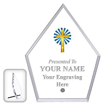 6" ECONOMY DIAMOND CLEAR ACRYL