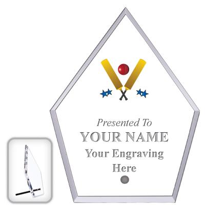 6" ECONOMY DIAMOND CLEAR ACRYL