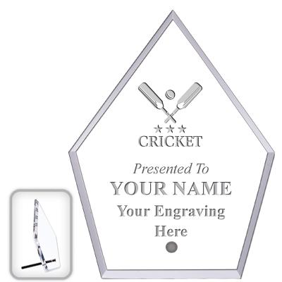 6" ECONOMY DIAMOND CLEAR ACRYL