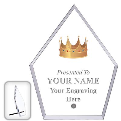 6" ECONOMY DIAMOND CLEAR ACRYL