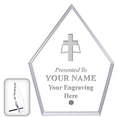 6" ECONOMY DIAMOND CLEAR ACRYL