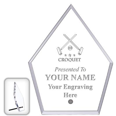 6" ECONOMY DIAMOND CLEAR ACRYL