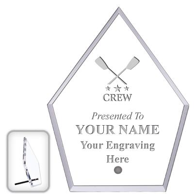 6" ECONOMY DIAMOND CLEAR ACRYL