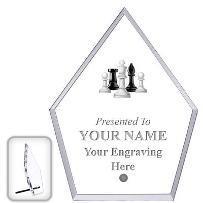 6" ECONOMY DIAMOND CLEAR ACRYL