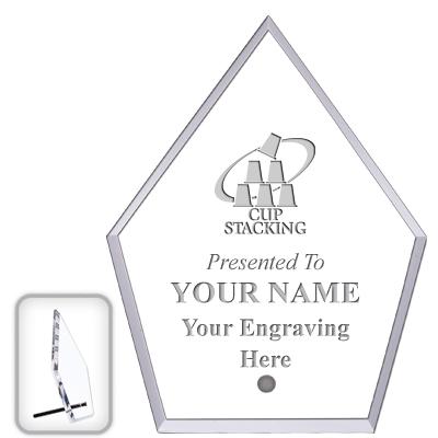 6" ECONOMY DIAMOND CLEAR ACRYL