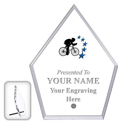 6" ECONOMY DIAMOND CLEAR ACRYL