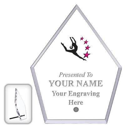 6" ECONOMY DIAMOND CLEAR ACRYL