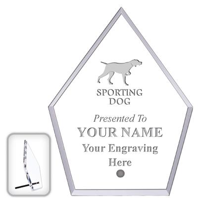 6" ECONOMY DIAMOND CLEAR ACRYL