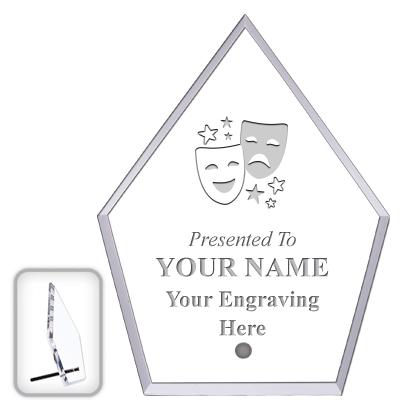 6" ECONOMY DIAMOND CLEAR ACRYL