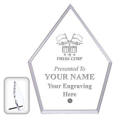 6" ECONOMY DIAMOND CLEAR ACRYL