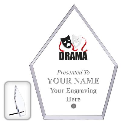 6" ECONOMY DIAMOND CLEAR ACRYL