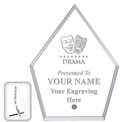 6" ECONOMY DIAMOND CLEAR ACRYL