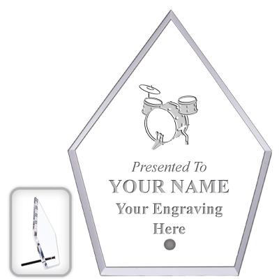 6" ECONOMY DIAMOND CLEAR ACRYL