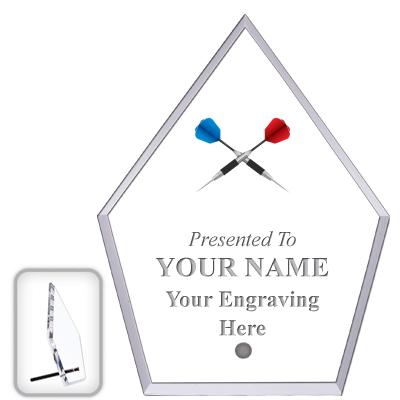 6" ECONOMY DIAMOND CLEAR ACRYL