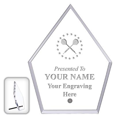 6" ECONOMY DIAMOND CLEAR ACRYL