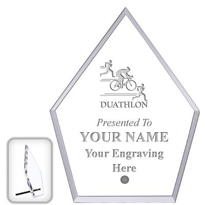 6" ECONOMY DIAMOND CLEAR ACRYL