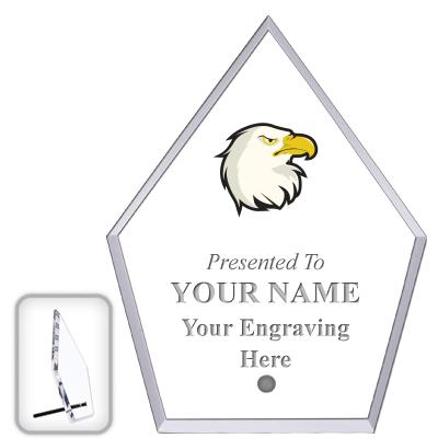 6" ECONOMY DIAMOND CLEAR ACRYL