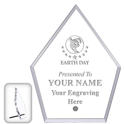 6" ECONOMY DIAMOND CLEAR ACRYL