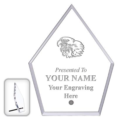 6" ECONOMY DIAMOND CLEAR ACRYL