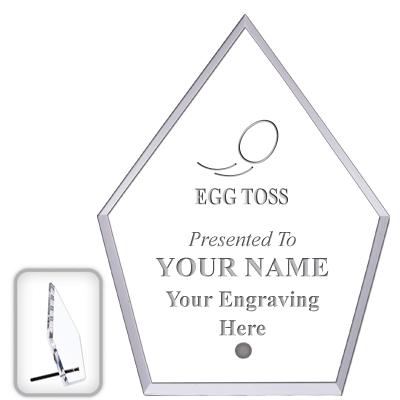 6" ECONOMY DIAMOND CLEAR ACRYL