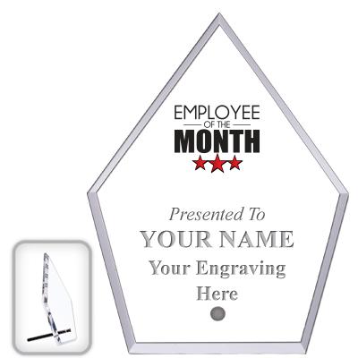 6" ECONOMY DIAMOND CLEAR ACRYL