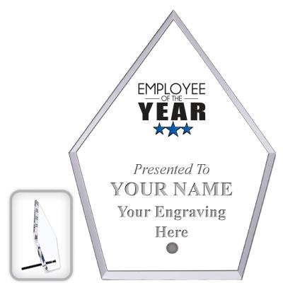 6" ECONOMY DIAMOND CLEAR ACRYL