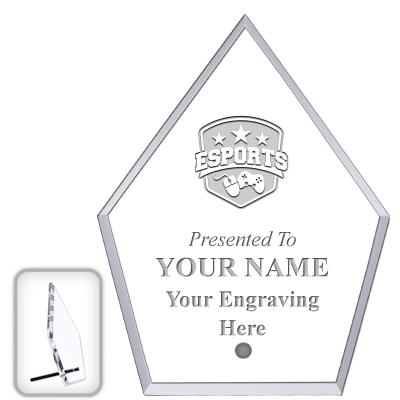 6" ECONOMY DIAMOND CLEAR ACRYL