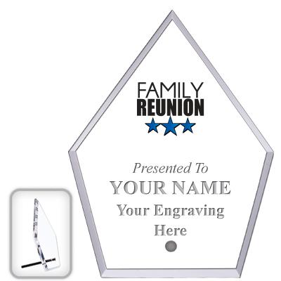 6" ECONOMY DIAMOND CLEAR ACRYL