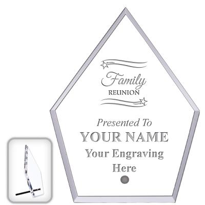 6" ECONOMY DIAMOND CLEAR ACRYL