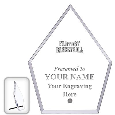 6" ECONOMY DIAMOND CLEAR ACRYL