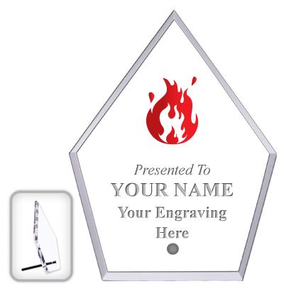 6" ECONOMY DIAMOND CLEAR ACRYL