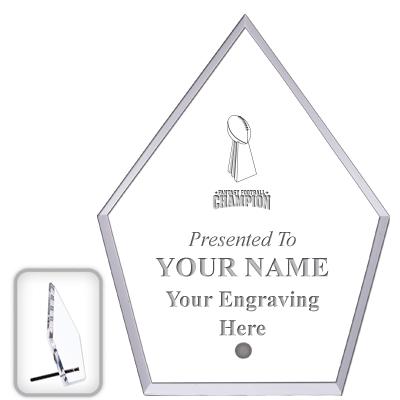 6" ECONOMY DIAMOND CLEAR ACRYL