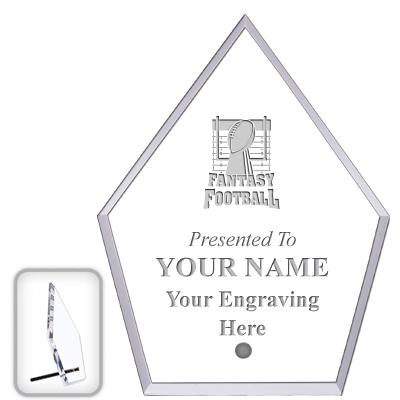 6" ECONOMY DIAMOND CLEAR ACRYL