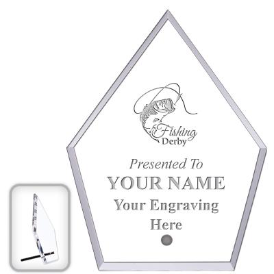 6" ECONOMY DIAMOND CLEAR ACRYL