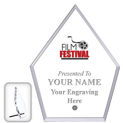 6" ECONOMY DIAMOND CLEAR ACRYL