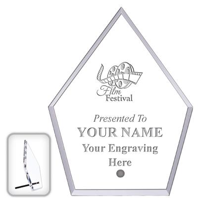 6" ECONOMY DIAMOND CLEAR ACRYL