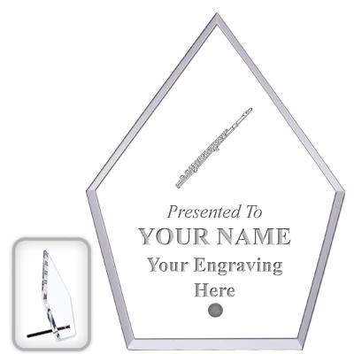 6" ECONOMY DIAMOND CLEAR ACRYL