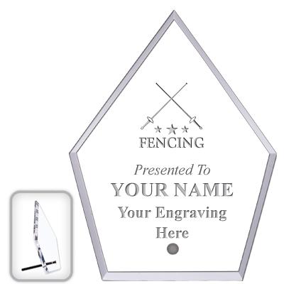 6" ECONOMY DIAMOND CLEAR ACRYL