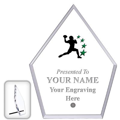 6" ECONOMY DIAMOND CLEAR ACRYL