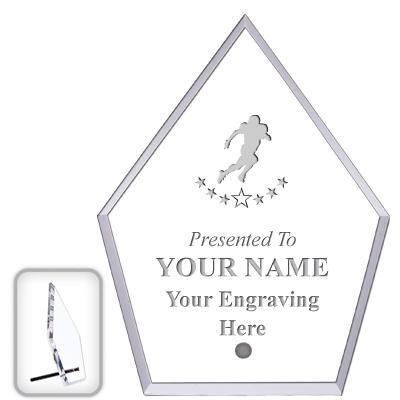 6" ECONOMY DIAMOND CLEAR ACRYL