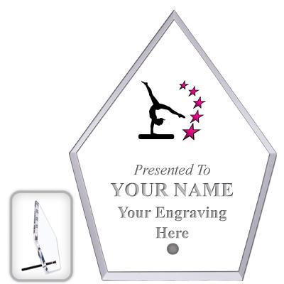 6" ECONOMY DIAMOND CLEAR ACRYL