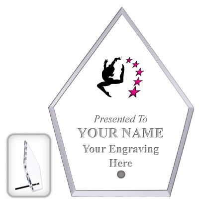 6" ECONOMY DIAMOND CLEAR ACRYL