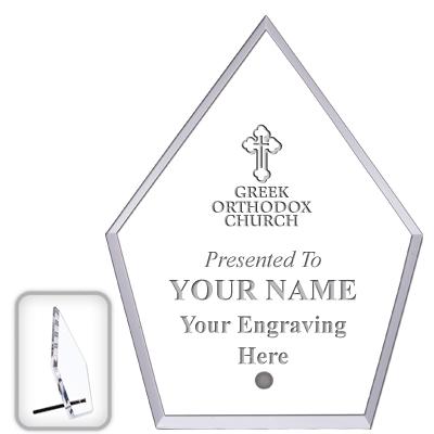 6" ECONOMY DIAMOND CLEAR ACRYL