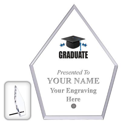 6" ECONOMY DIAMOND CLEAR ACRYL