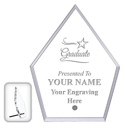 6" ECONOMY DIAMOND CLEAR ACRYL