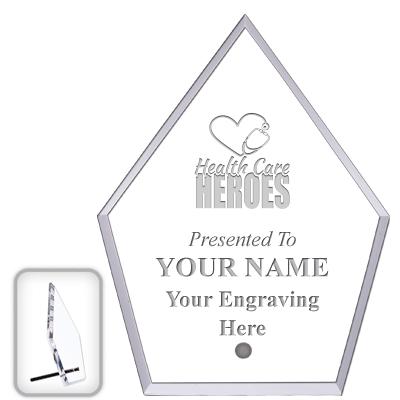 6" ECONOMY DIAMOND CLEAR ACRYL